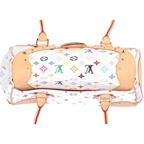 Louis Vuitton Beverly GM Monogram White Multicolor Handbag M40201 Blanc - Picture 8 of 10